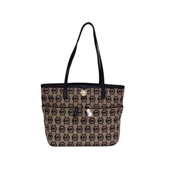 Michael Kors Handbags - MK Michael Kors Kempton Black Medium Pocket Tote Bag